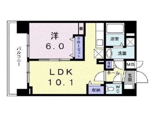 グランツスエヒロ 602 間取り図