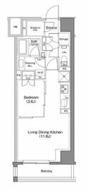 ザ・パークハビオ日本橋馬喰町 209 間取り図