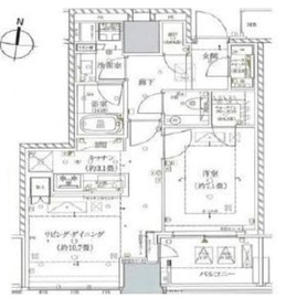 ザ・パークハウス白金二丁目タワー 12階 間取り図