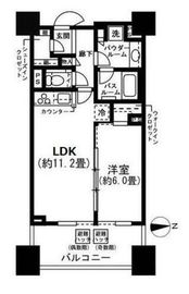 シティタワー銀座東 11階 間取り図