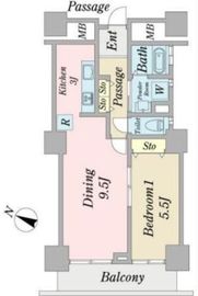 天王洲ビュータワー 3012 間取り図