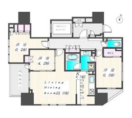 THE CONOE一番町 14階 間取り図