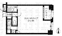 ルネパルティーレ汐留 7階 間取り図