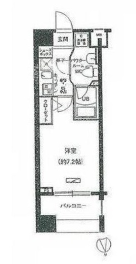 メインステージ白金高輪駅前 304 間取り図