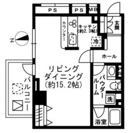 レジディア四谷三丁目 901 間取り図