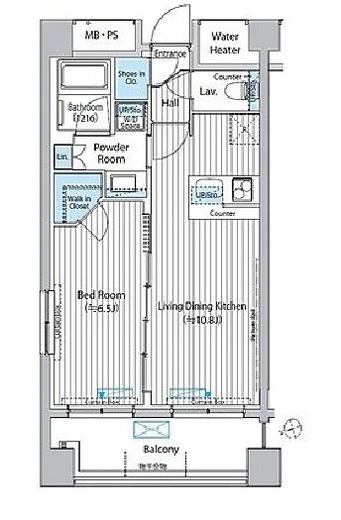 グランハイツ白金 107 間取り図