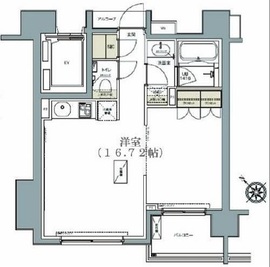 ガーデニア赤坂 1202 間取り図