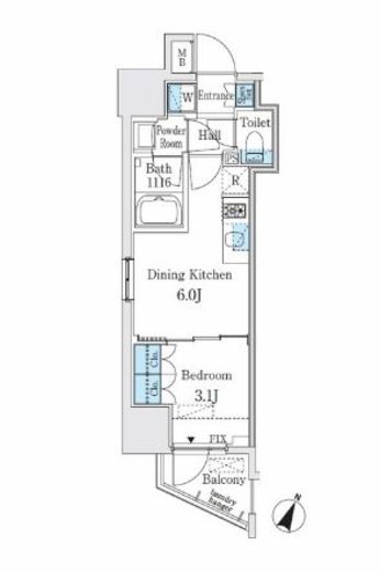 GLACIER神保町 (グラシア神保町) 501 間取り図