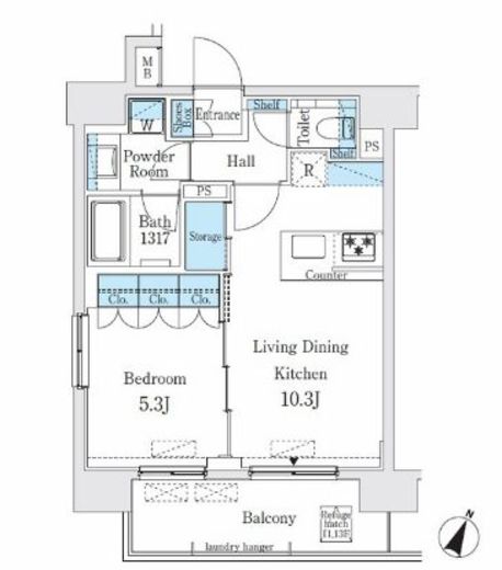 GLACIER神保町 (グラシア神保町) 1101 間取り図