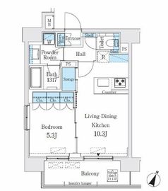 GLACIER神保町 (グラシア神保町) 1401 間取り図