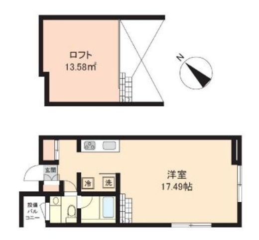 パセオ神宮前 401 間取り図