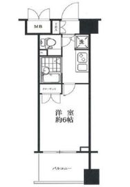 メインステージ麻布十番2 8階 間取り図