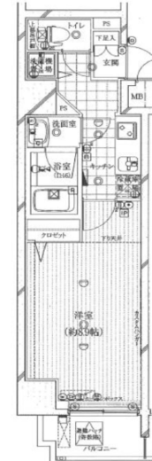 ガリシアヒルズ六本木 13階 間取り図