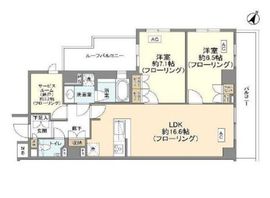 オープンレジデンシア桜新町 3階 間取り図