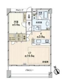 ジェイパーク恵比寿4 5階 間取り図