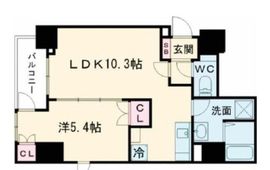 アクシア日本橋茅場町 402 間取り図