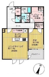 ロイヤルシーズン西麻布 4階 間取り図