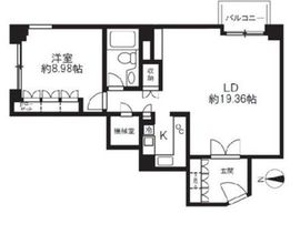 元麻布ガーデン 301 間取り図