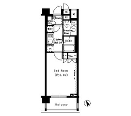 パークアクシス学芸大学 204 間取り図