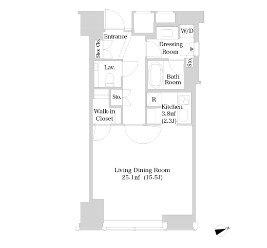 ラ・トゥール新宿 2920 間取り図