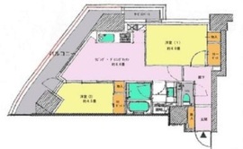 パークコート乃木坂ザタワー 5階 間取り図