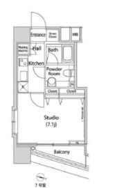 ファーストリアルタワー新宿 607 間取り図