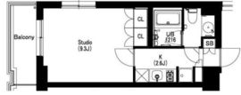エスティメゾン武蔵小山2 405 間取り図