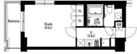 エスティメゾン武蔵小山2 405 間取り図