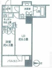 カスタリアタワー品川シーサイド 707 間取り図