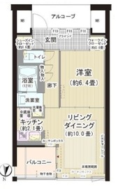 ガーデニエール砧ウエスト 211 間取り図