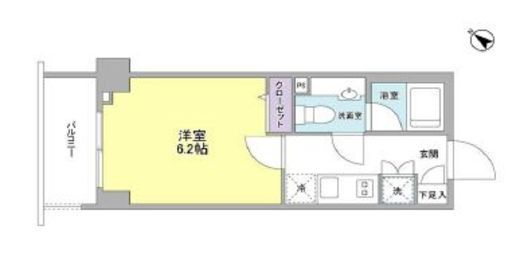 リバーレ月島 702 間取り図