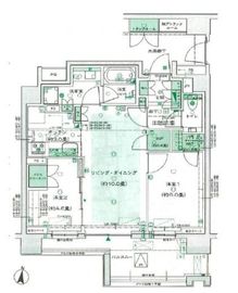 ザ・パークハウス東陽町翠賓閣 3階 間取り図