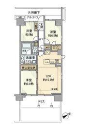 プラウド駒込トレサージュ 1階 間取り図