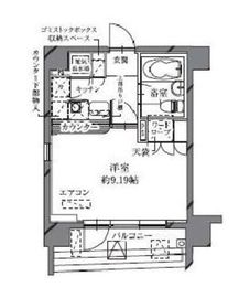 HF八丁堀レジデンス2 407 間取り図