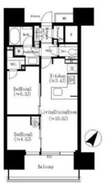 シティタワー駒沢大学ステーションコート 19階 間取り図