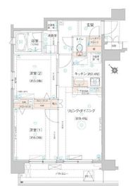 ハーモニーレジデンス月島 7階 間取り図