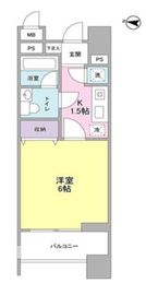 ロネスタR文京護国寺 204 間取り図