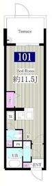 ルネサンスコート三軒茶屋茶沢通り 101 間取り図