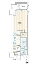 カスタリア麻布十番2 1204 間取り図