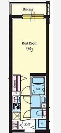 ルネサンスコート三軒茶屋茶沢通り 204 間取り図