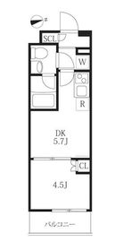 ハーモニーレジデンス神楽坂ヒルズfirst 304 間取り図