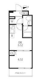 ハーモニーレジデンス神楽坂ヒルズfirst 205 間取り図