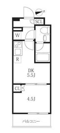 ハーモニーレジデンス神楽坂ヒルズfirst 206 間取り図