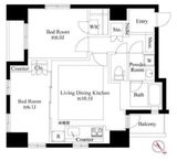 グランスイート銀座レスティモナーク 9階 間取り図