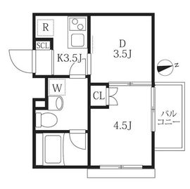 ハーモニーレジデンス神楽坂ヒルズfirst 207 間取り図