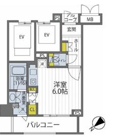 クオリア銀座 7階 間取り図