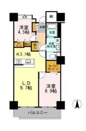 品川シーサイドビュータワー2 1701 間取り図