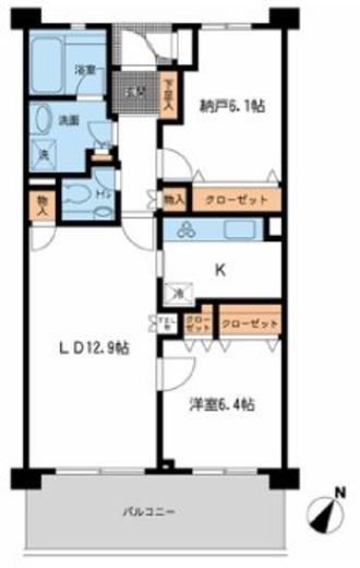 HF馬込レジデンス 304 間取り図