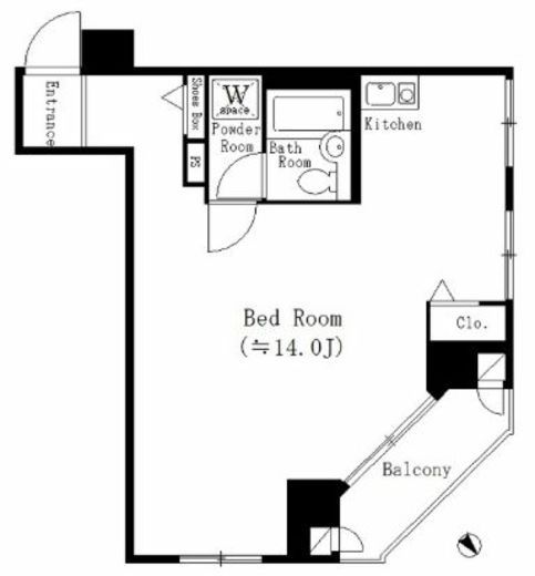 アーバネックス八丁堀 302 間取り図