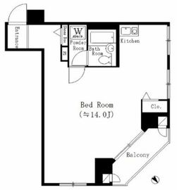 アーバネックス八丁堀 302 間取り図